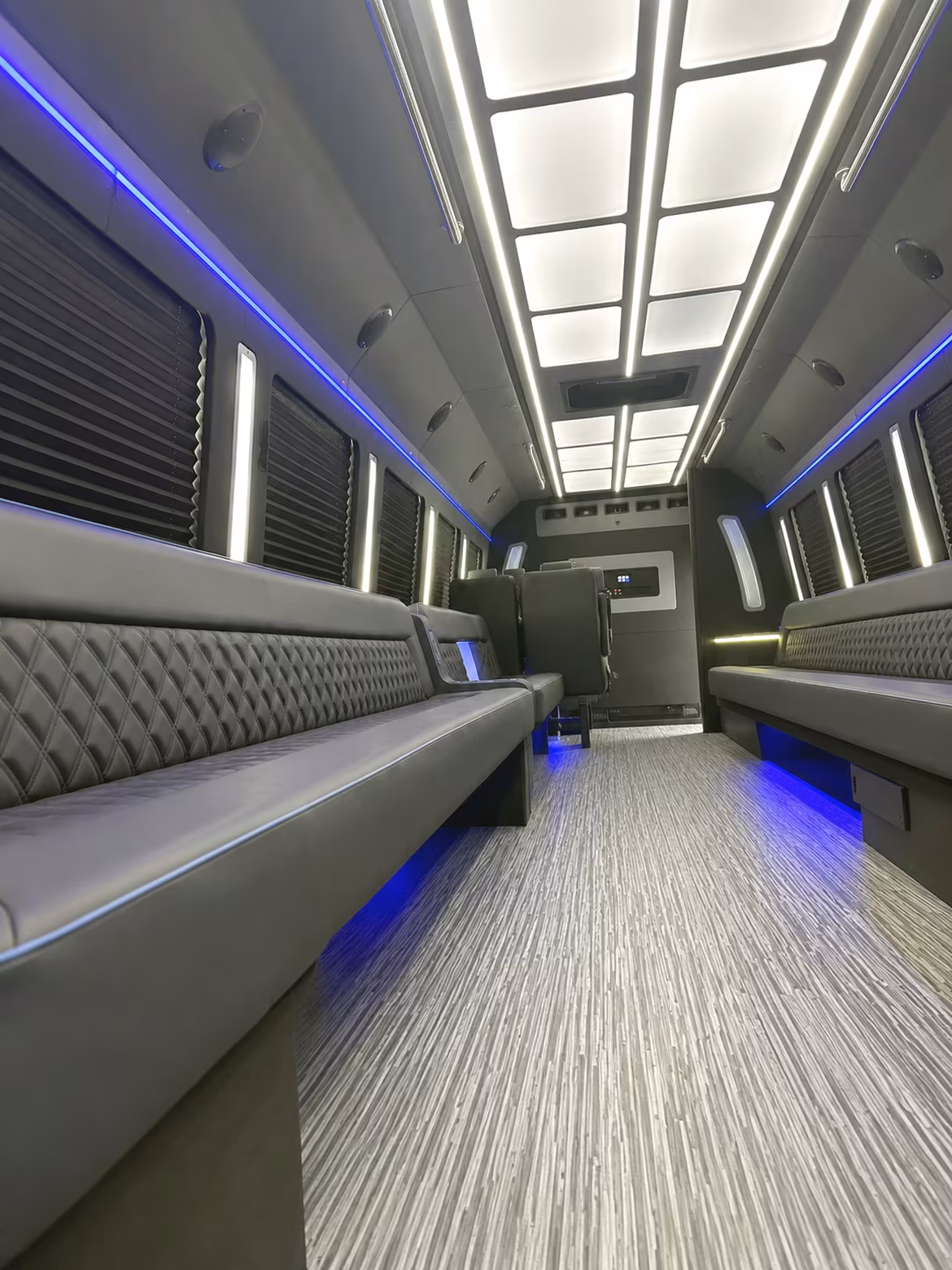 28 Passenger Party Bus Interior
