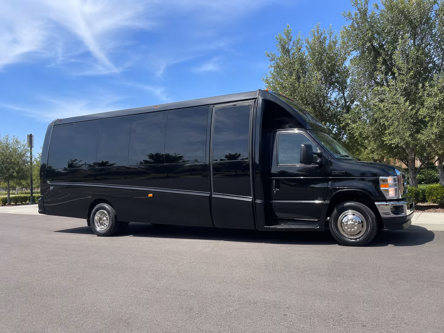 Oklahoma City Airport Shuttle & Transportation party bus interior