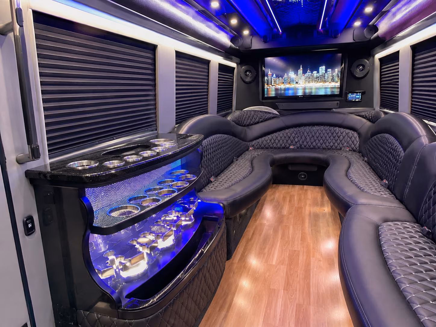 Oklahoma City Bachelor & Bachelorette Transportation party bus exterior