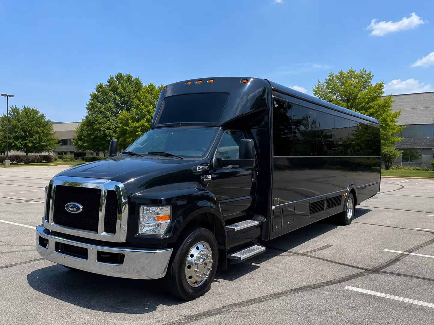 Oklahoma City Private Event Transportation party bus interior