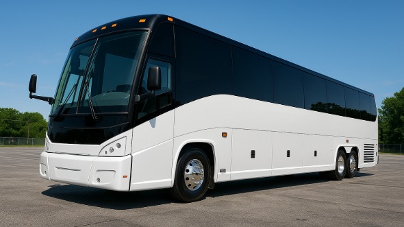 Exterior of Charter Bus Company Oklahoma City's 45 Passenger Charter Bus in Oklahoma City