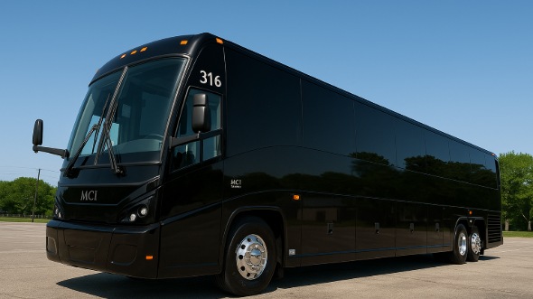 Exterior of Charter Bus Company Oklahoma City's 48 Passenger Charter Bus in Oklahoma City