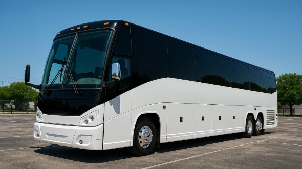 Exterior of Charter Bus Company Tulsa's 50 Passenger Party Bus in Tulsa