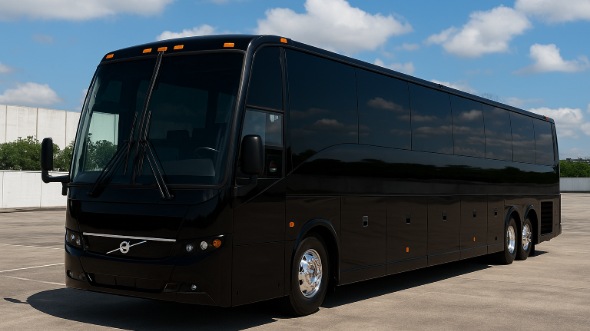 Exterior of Charter Bus Company Oklahoma City's 51 Passenger Charter Bus in Oklahoma City