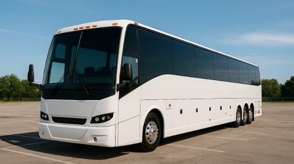 Exterior of Charter Bus Company Oklahoma City's 55 Passenger Charter Bus in Oklahoma City