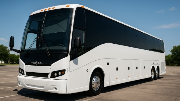 Exterior of Charter Bus Company Oklahoma City's ADA Charter Bus in Oklahoma City